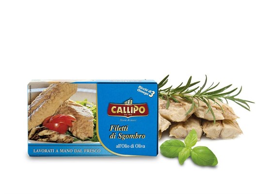 FILETTI SGOMBRO CALLIPO GR.125 OLIO OLIVA