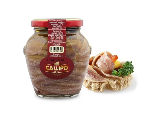 FILETTI ALICI CALLIPO GR.310 OLIO EXTRAVERGINE D'OLIVA