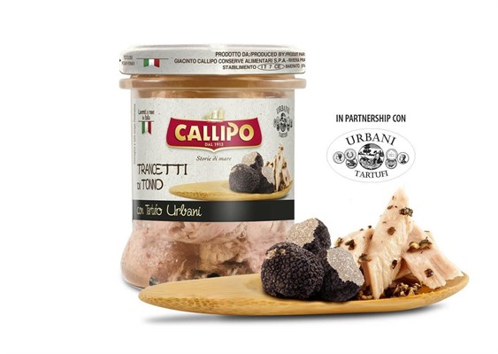 TRANCETTI DI TONNO CALLIPO CON TARTUFO URBANI GR.170