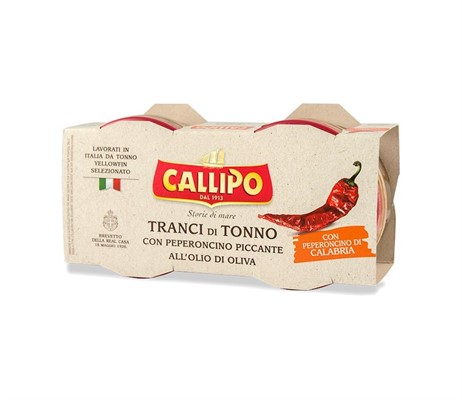 TONNO CALLIPO GR.70 X 2 VASO TRANCI DI TONNO CON PEPERONCINO