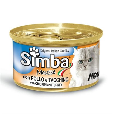 SIMBA GATTO MOUSSE GR.85 POLLO E TACCHINO