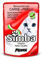 SIMBA GATTO BOCCONCINI IN BUSTA GR.100 CARNE E PISELLI