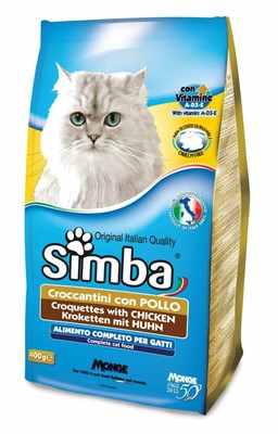 SIMBA GATTO CROCCANTINI SACCO KG.2 CON POLLO