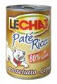 LECHAT GATTO PATE' IN LATTA GR.400 CON PROSCIUTTO E LEPRE