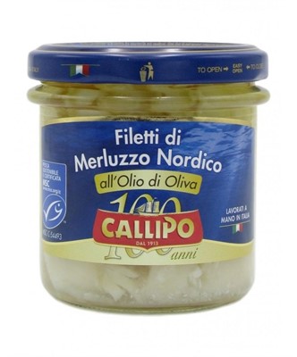 CALLIPO FILETTI DI MERLUZZO GR.150 OLIO DI OLIVA