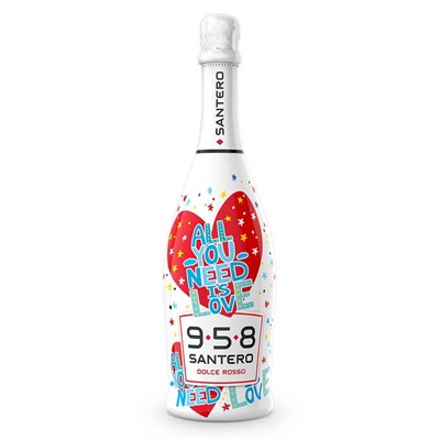 SPUMANTE SANTERO 958 LOVE DOLCE ROSSO LT.0,75